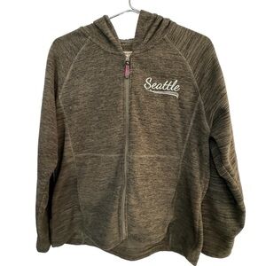 High End Cold Storage Foul Weather Gear Brown Fleece Seattle Hoodie Women’s L